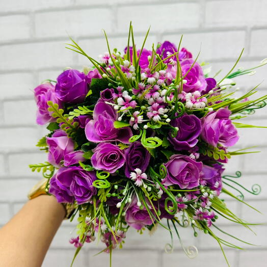 Buquê de Noiva com Rosas Permanentes