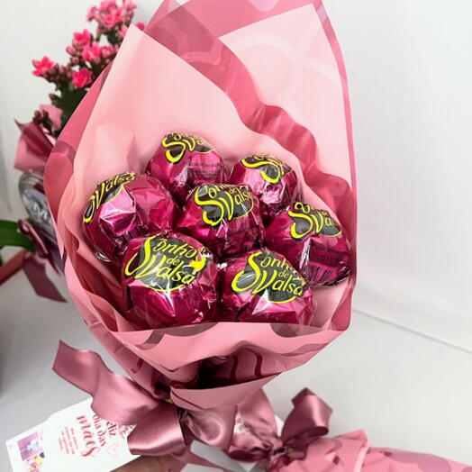 Mini Buquê com 7 Bombons