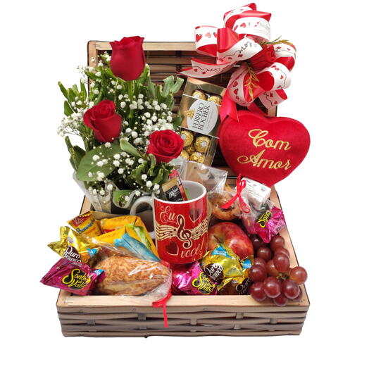 Bau Bom Dia Amor e Rosas