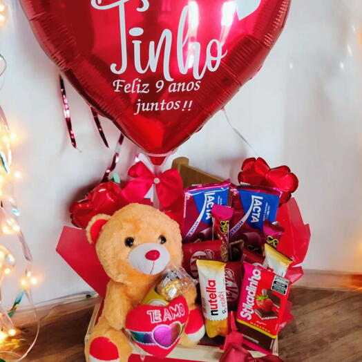 Cesta Romântica Coração