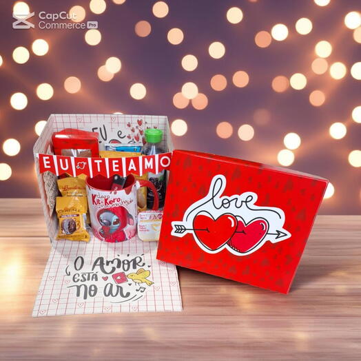Presente Namorados Na Caixa Eu Te Amo Cafe Da Manhã Surpresa " - Encante