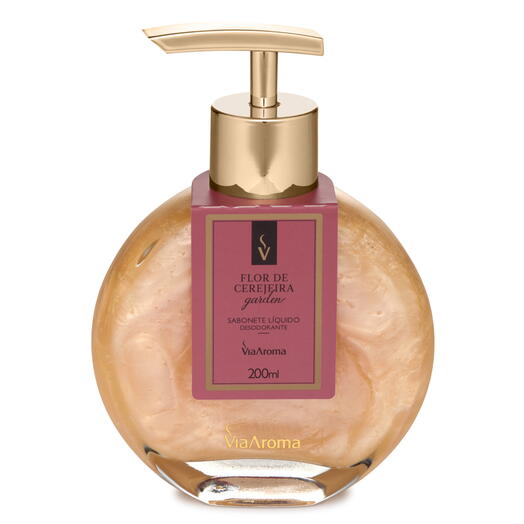 SABONETE LIQ. DESOD. 200ML CLASSICA FLOR DE CEREJEIRA GARDEN