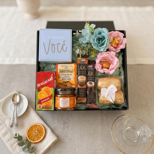 Cesta Dia das Mães com Cafe Essência e Cuidado