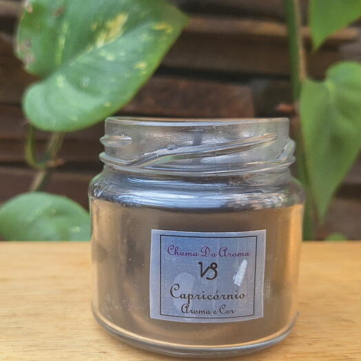 Capricornio  Vela Aromatica Signo Cor Aroma Pedra Classica