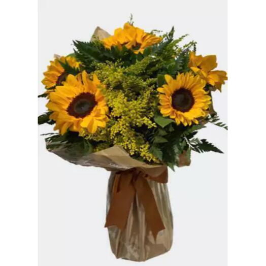 Buquê com 6 Girassois