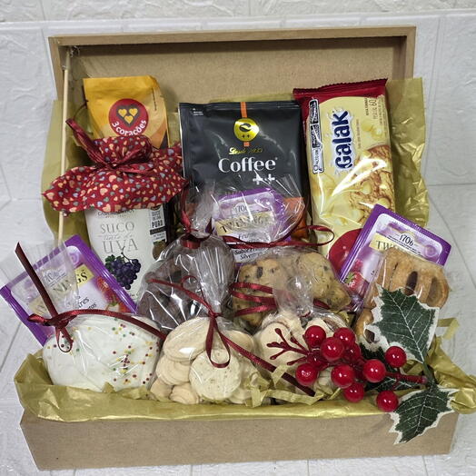Cesta Natalia com Biscoitos