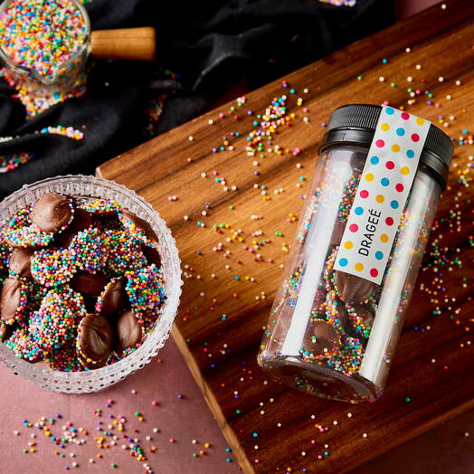 Gotas de Chocolate Belga e Miçangas (200g)