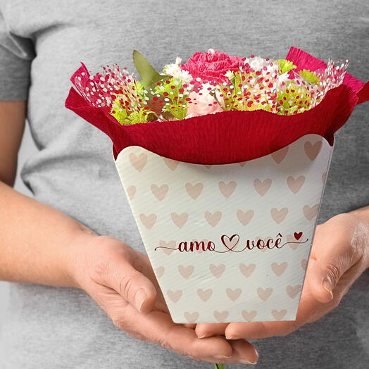 Arranjo Floral Amo Você