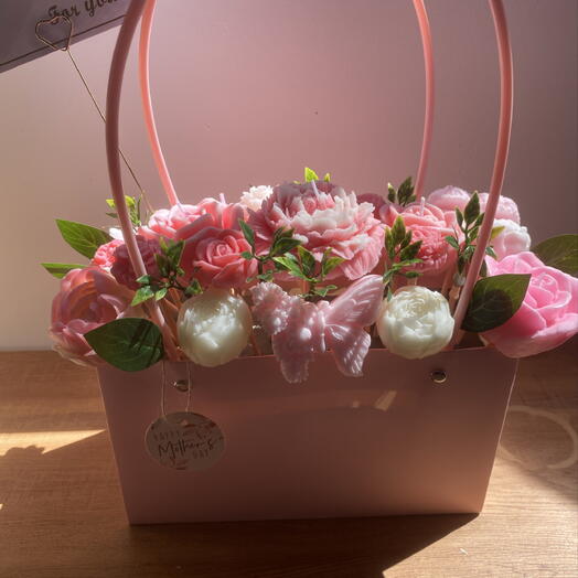 Cesta de flor aromatica Rosa - Happy Mother s Day