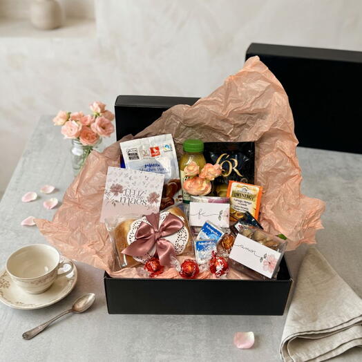 Cesta Dia das Mães com Cafe Reconhecimento e Carinho