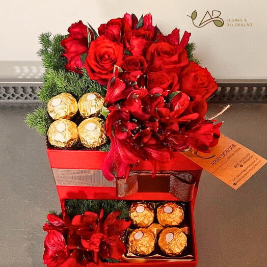Box Torre Paixão Rosas Vermelhas