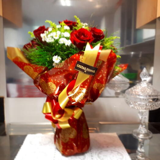 Buquê de 6 Rosas