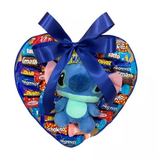 Coração de Chocolate Gigante Stitch N1