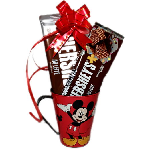 Caneca Mickey e Chocolates