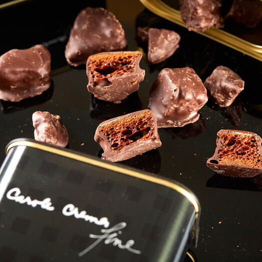 Pepitas de Honeycomb e Chocolate Amargo (150g)