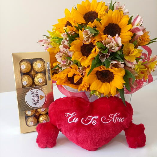 Buque de Girassol, Coração e Ferrero Rocher