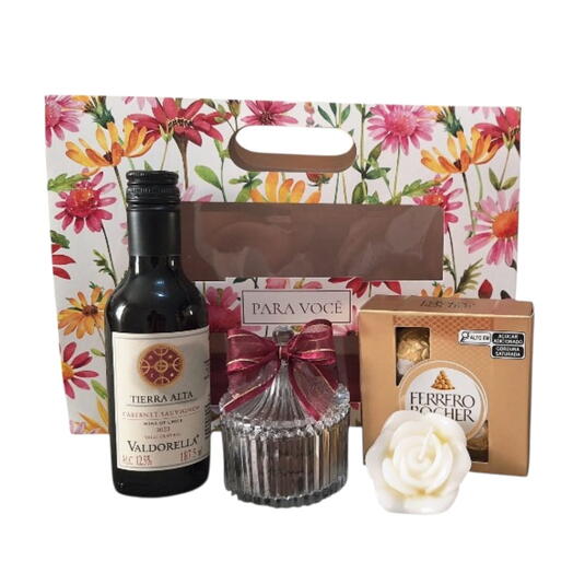 Box Pra você vinho e delicias