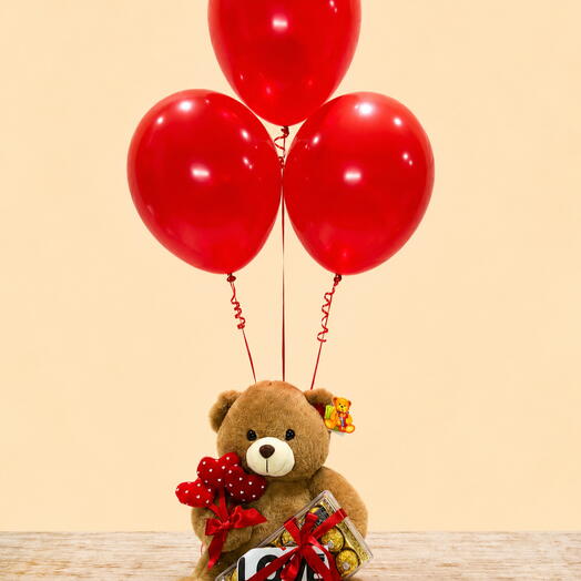 Combo Teddy Love Baloon
