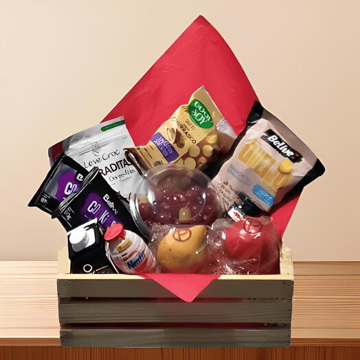 Cesta de Cafe da manhã Sem Gluten e Sem Lactose