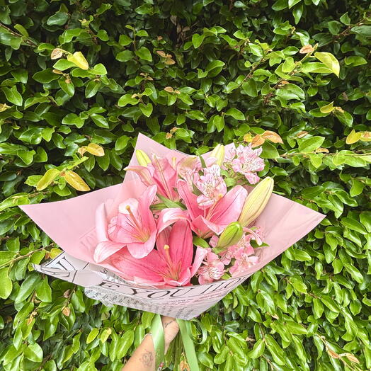 Buquê de Lirios Rosa