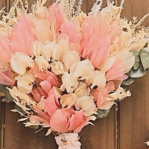 Buquê Verde e Bege (Bouganvi