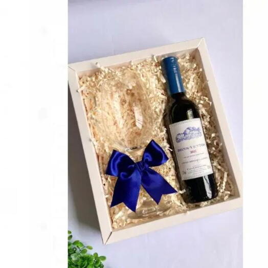 Presente- box vinho   Taça P