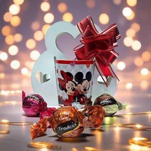 Caneca Personalizada Namorados com Deliciosas Trufas Cacau Show