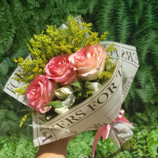 Buquê de 3 Rosas Colombianas