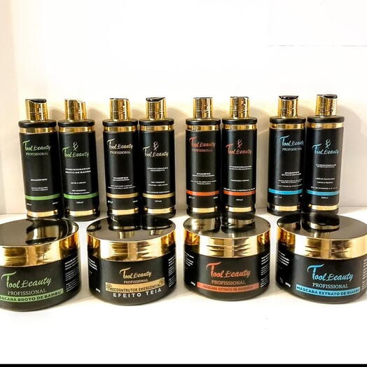 Kit Tratamento Cronograma Capilar Completo Para Todos os Tipos de Cabelos