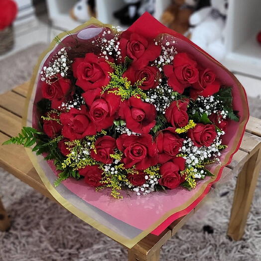 Buquê Luxo 20 Rosas