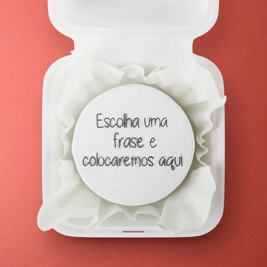 Bento Cake com sua frase