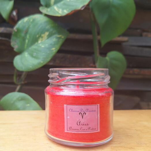 Aries  Vela Aromatica Signo Cor Aroma Pedra Classica
