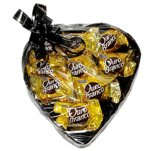 Coração c/9 Bombons Ouro Branco