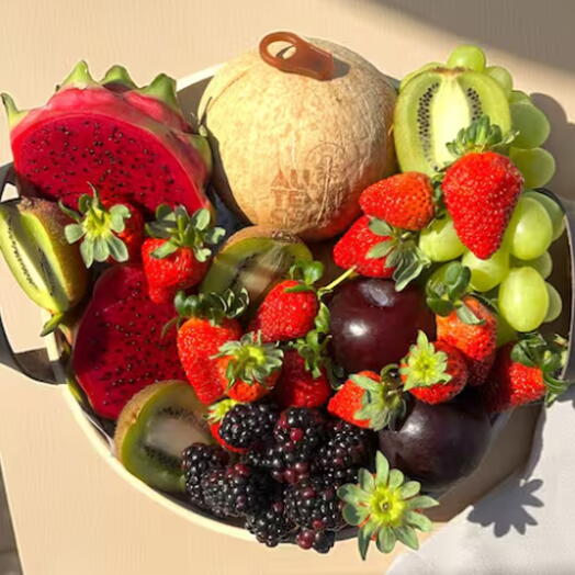 Cesta de Cafe Da Manhã   Tarde | Brunch Com Frutas