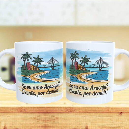 Presentes de Aracaju - Caneca "Se eu Amo Aracaju?"