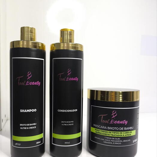 Kit Hidratação Extrato de Quiabo com 3 Passos 1kg