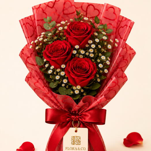 Buquê Trio de Rosas