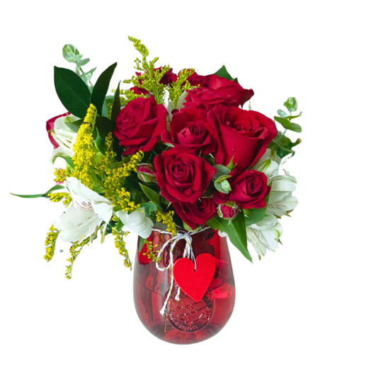 Arranjo de Flores vermelhas