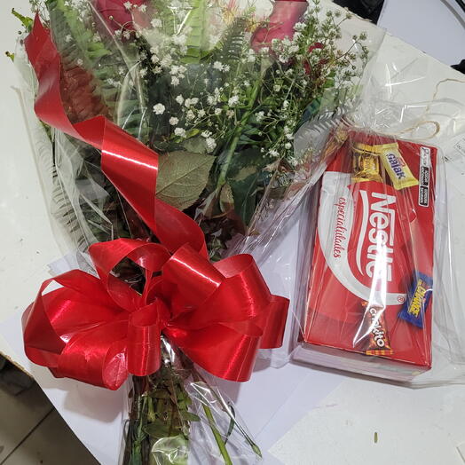 Buquê Rosas nacionais Chocolate