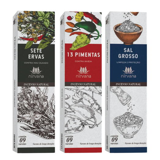 Kit de Incensos de Longa Duração (Proteção)