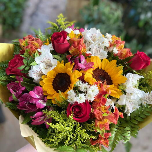 Jardim Encantado  Mix 2 Girassois