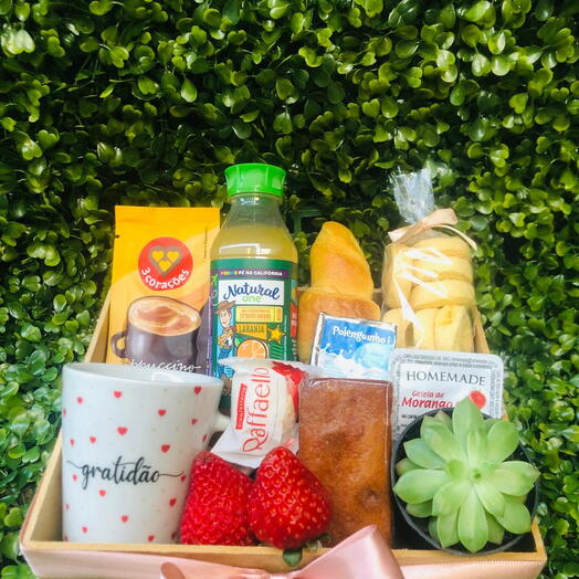 Cesta de Cafe da Manhã Gratidão