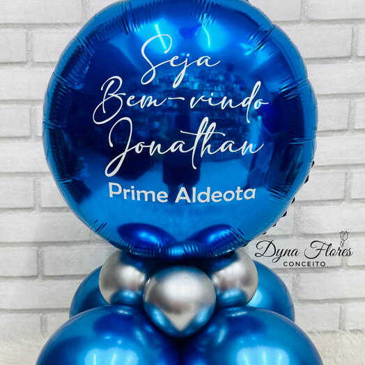 Arranjo de Balões de Mesa Base Simples