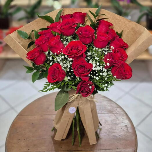 Buquê de 20 Rosas Nacionais