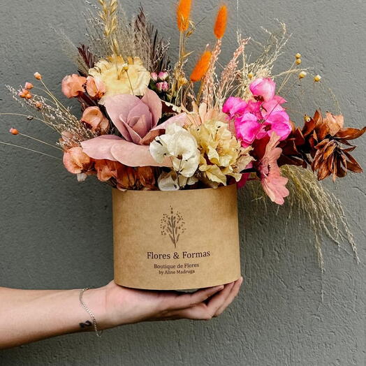 Box com Flores Desidratadas
