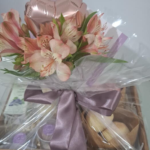 Cesta Cafe Vegetariano Md. Coração