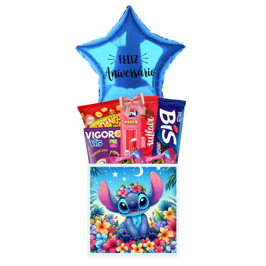 Cesta Parabens Kids - Stitch