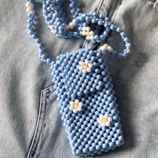 Bolsa de Miçangas Beaded Bag BOLSINHA PARA PHONE