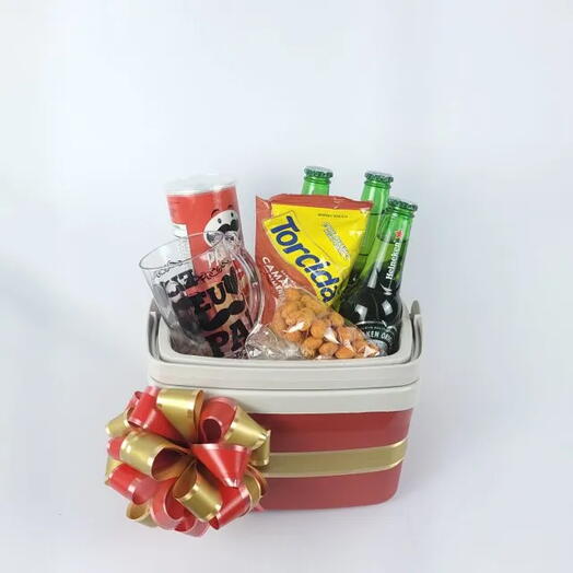 Mini Cooler Termico com Bebidas e Petiscos