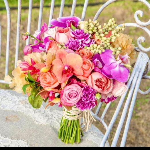 Buquê noiva com Orquideas